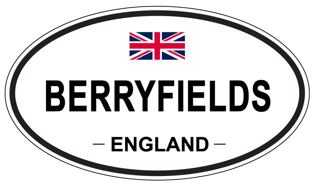BERRYFIELDS, England - Oval Magnet