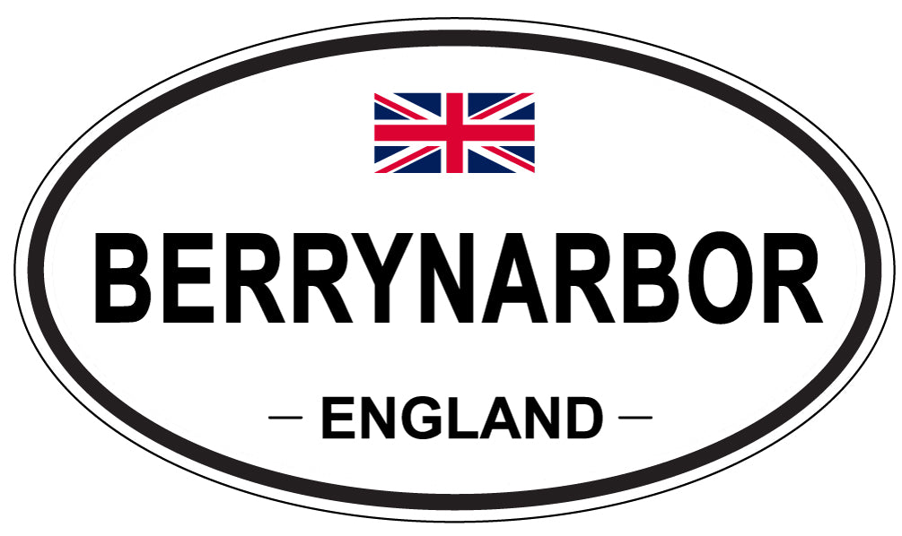 BERRYNARBOR, England - Oval Magnet