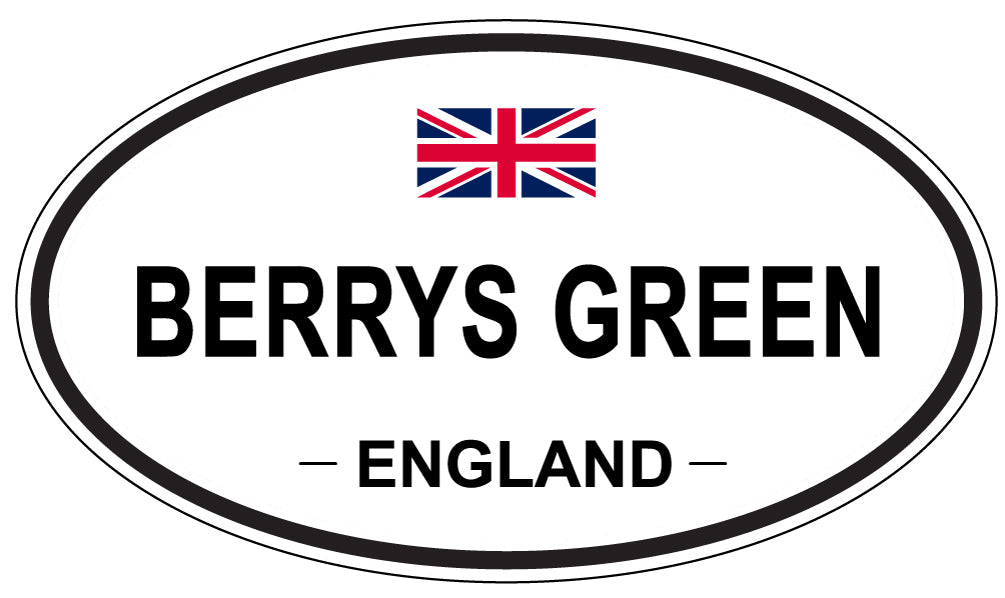 BERRYS GREEN, ENGLAND - Oval Sticker
