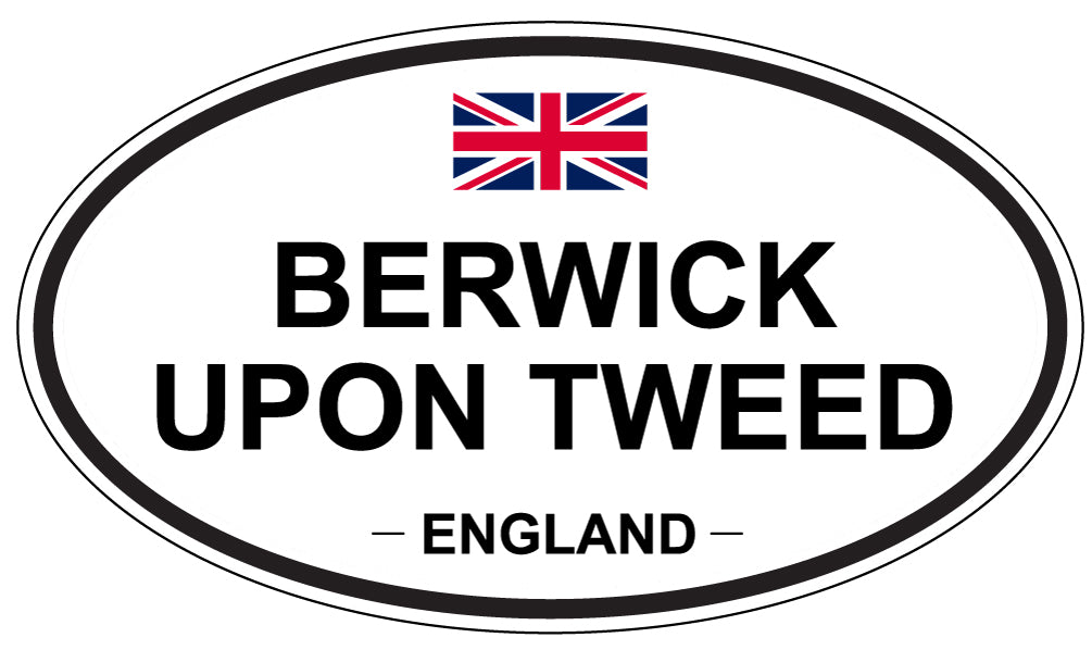 BERWICK UPON TWEED, ENGLAND - Oval Sticker