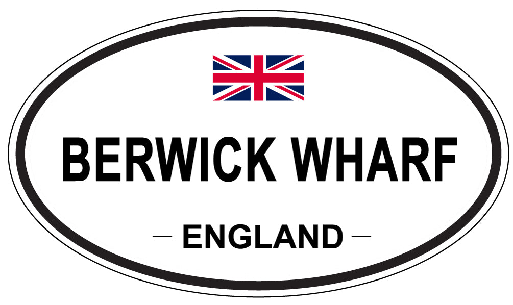 BERWICK WHARF, England - Oval Magnet