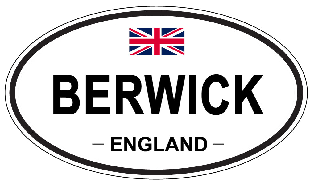 BERWICK, ENGLAND - Oval Sticker