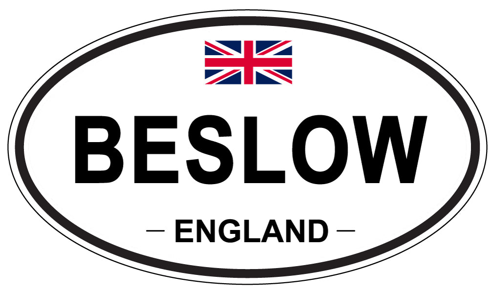 BESLOW, ENGLAND - Oval Sticker