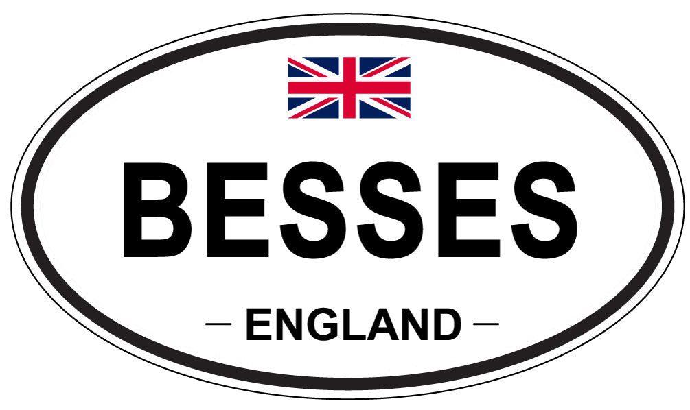BESSES, England - Oval Magnet