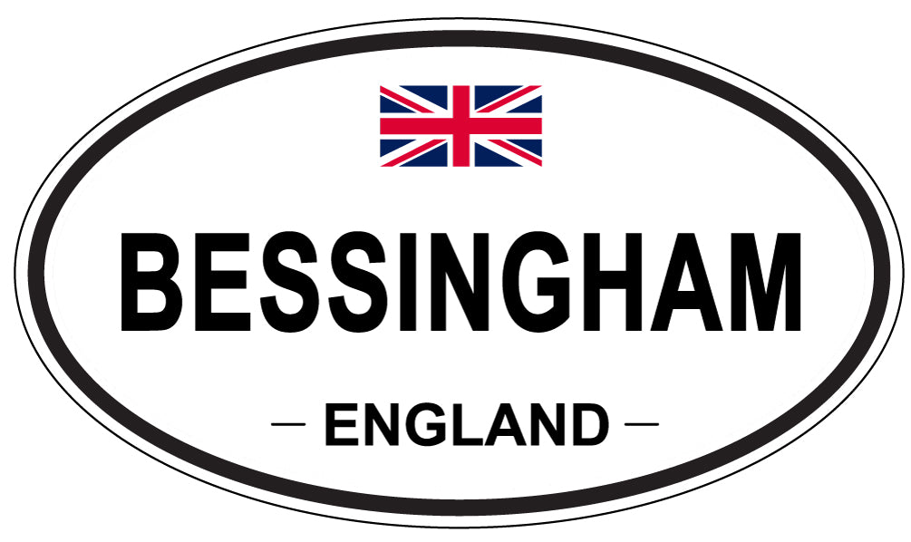 BESSINGHAM, ENGLAND - Oval Sticker