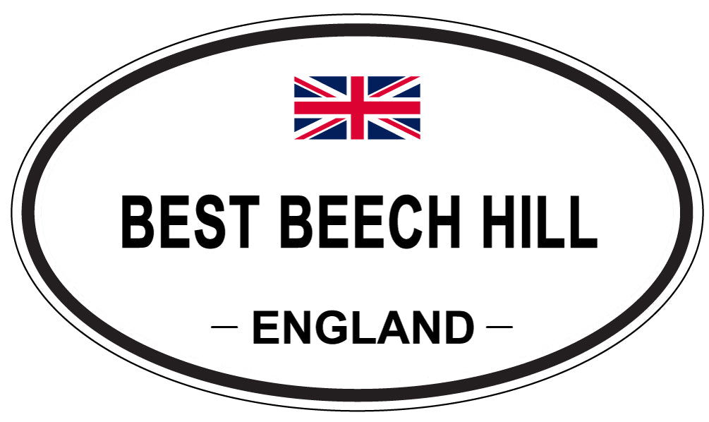 BEST BEECH HILL, England - Oval Magnet