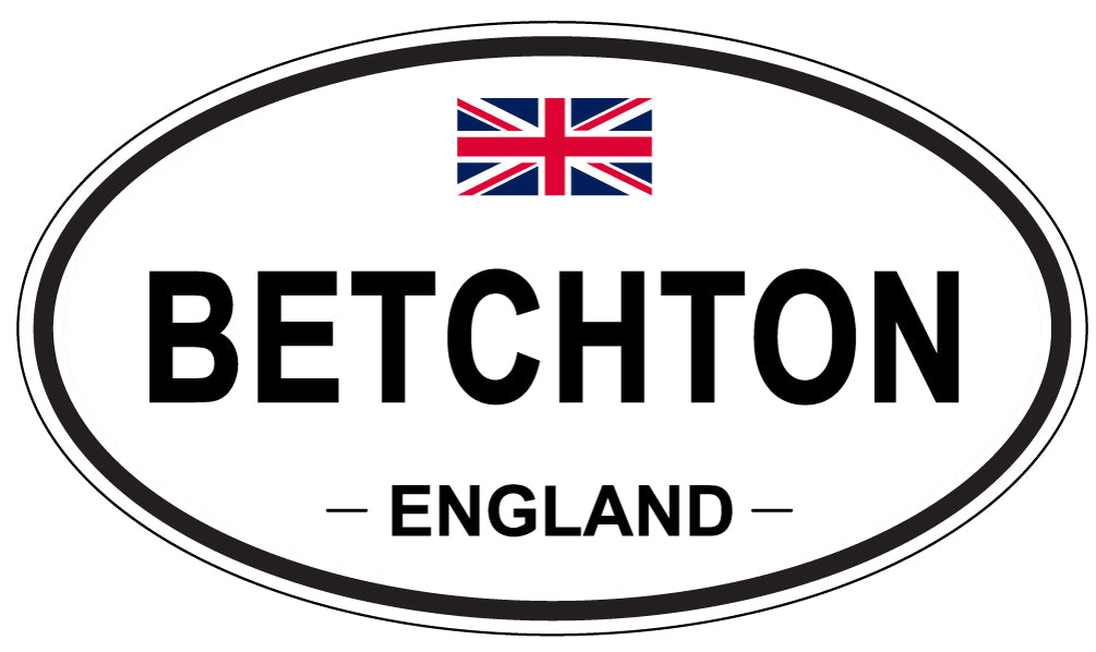 BETCHTON, ENGLAND - Oval Sticker