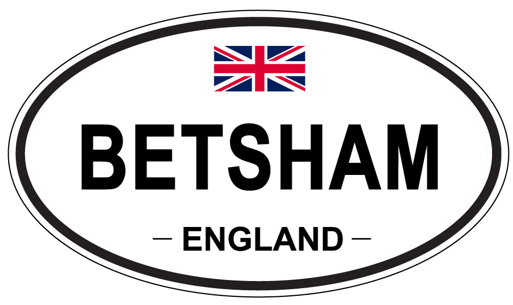 BETSHAM, ENGLAND - Oval Sticker