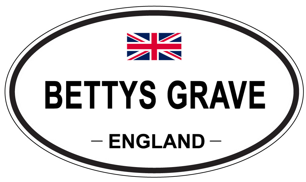 BETTYS GRAVE, England - Oval Magnet