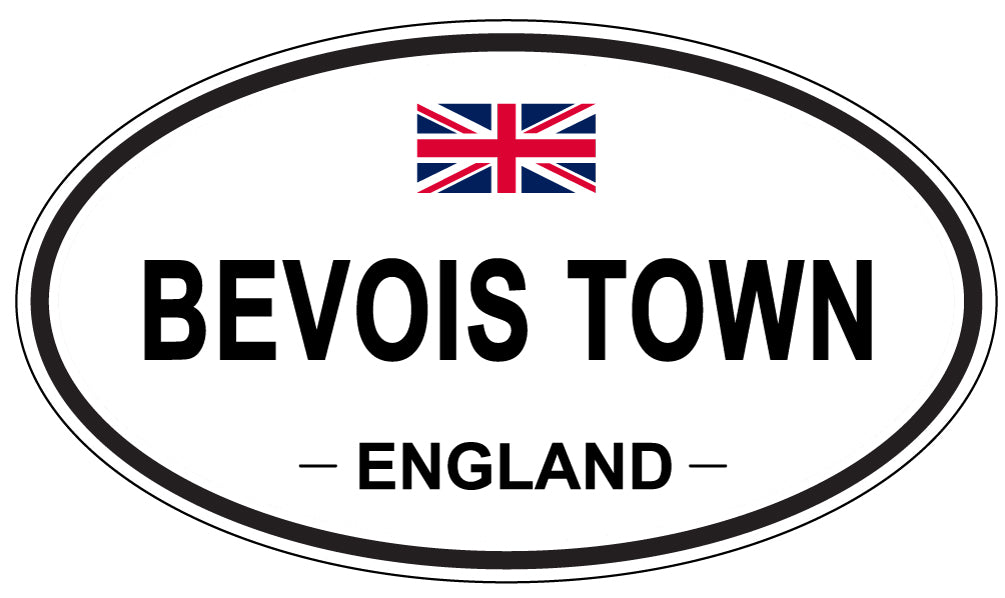 BEVOIS TOWN, ENGLAND - Oval Sticker