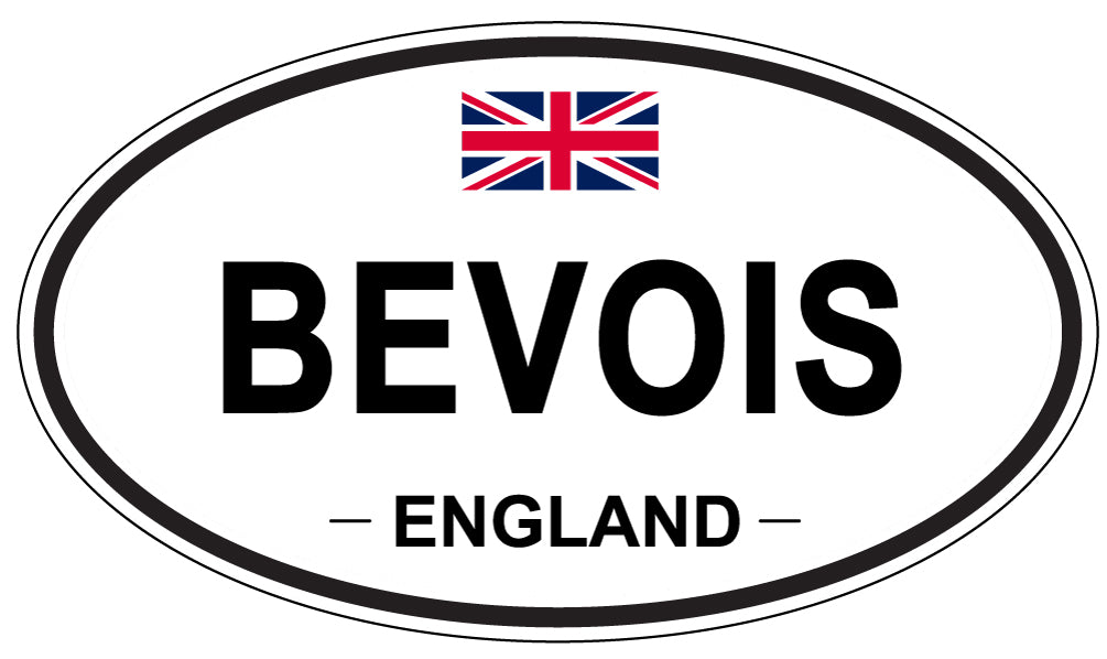 BEVOIS, ENGLAND - Oval Sticker