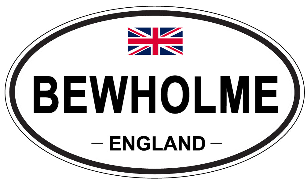 BEWHOLME, ENGLAND - Oval Sticker