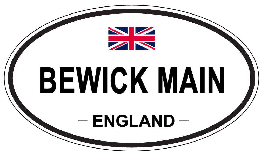 BEWICK MAIN, England - Oval Magnet