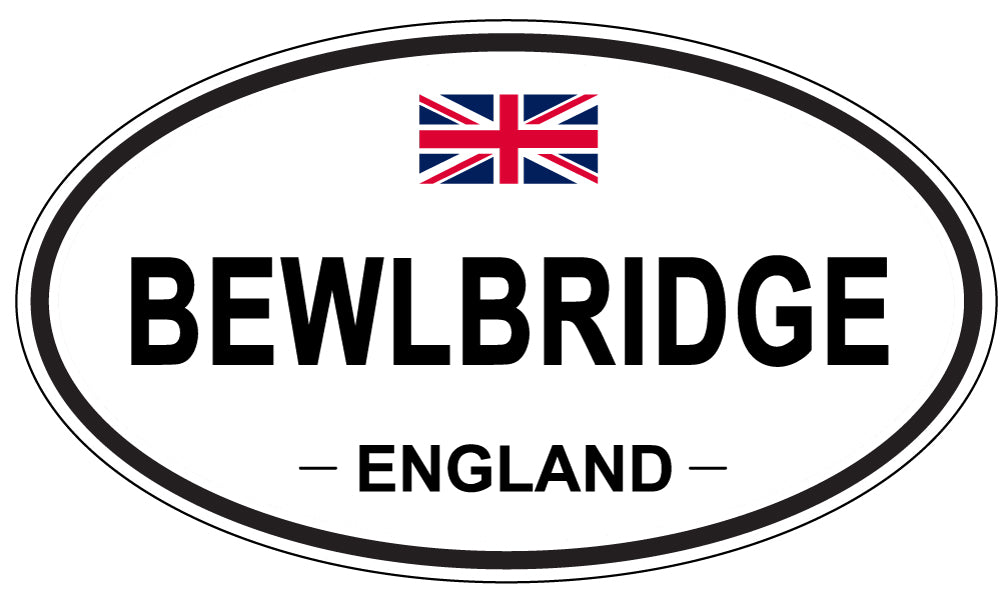 BEWLBRIDGE, ENGLAND - Oval Sticker