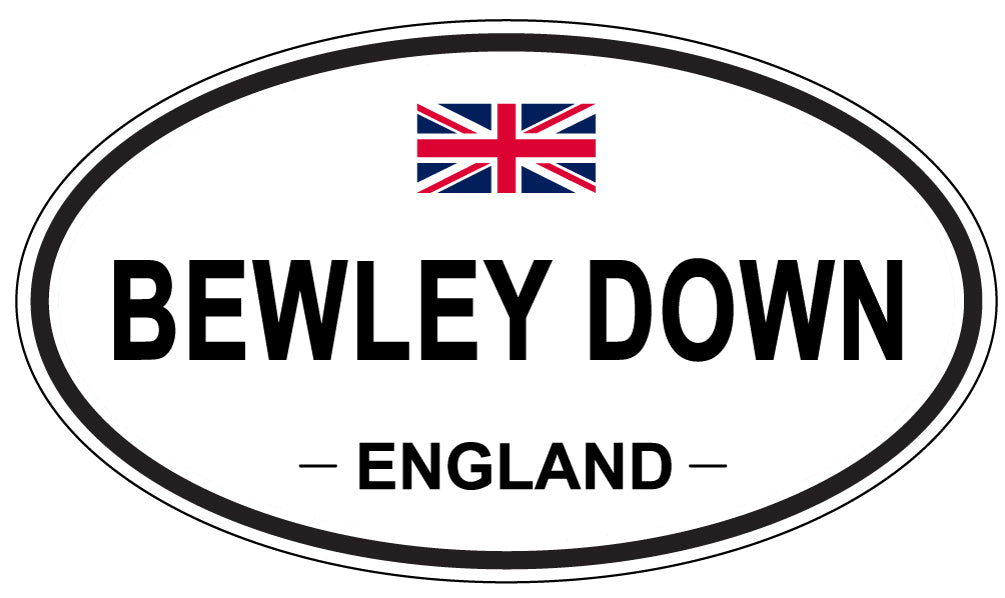 BEWLEY DOWN, ENGLAND - Oval Sticker