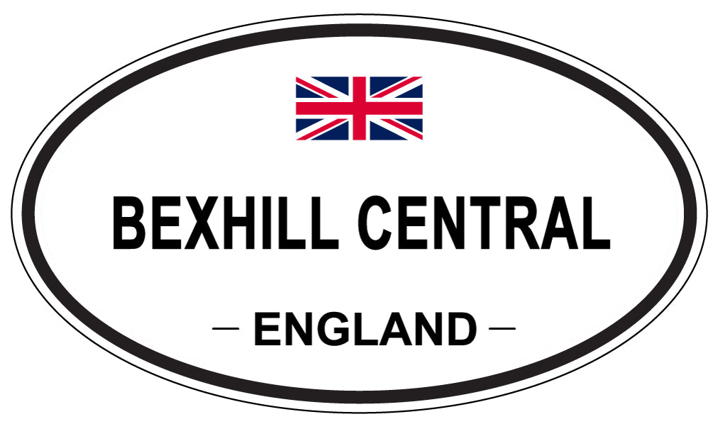 BEXHILL CENTRAL, England - Oval Magnet