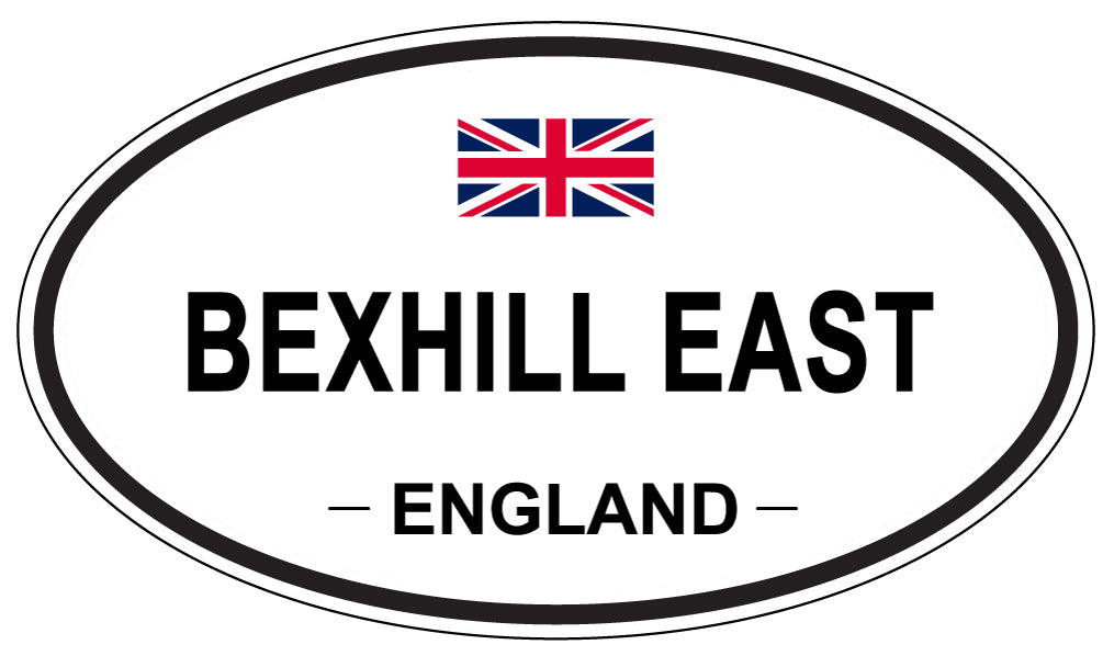 BEXHILL EAST, ENGLAND - Oval Sticker