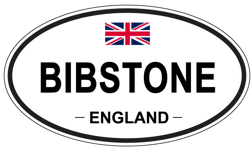 BIBSTONE, ENGLAND - Oval Sticker