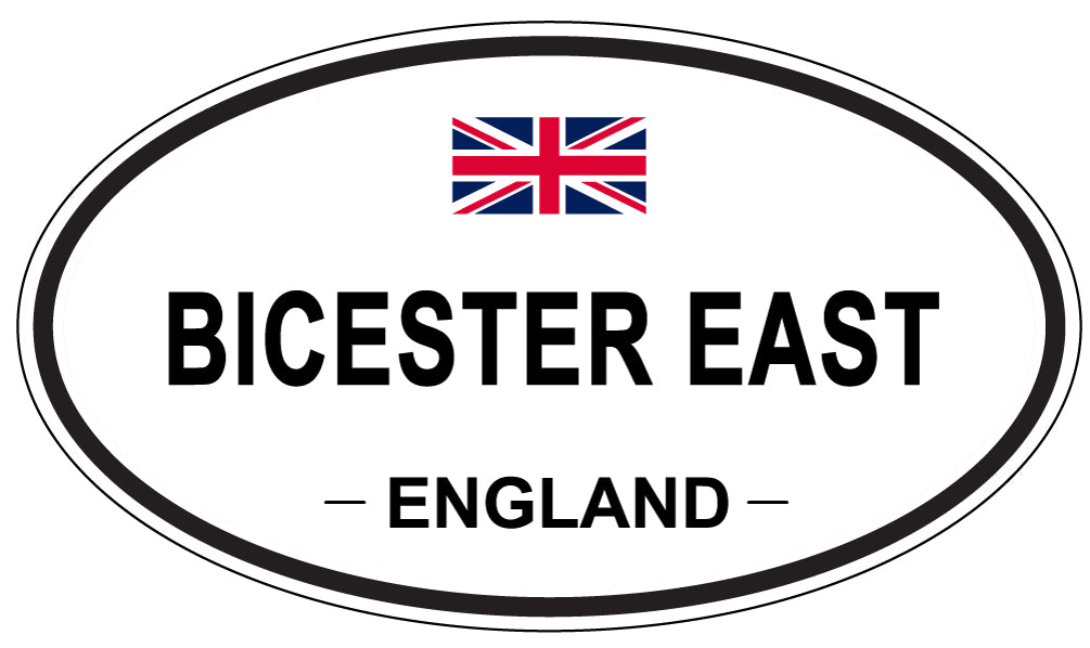 BICESTER EAST, ENGLAND - Oval Sticker