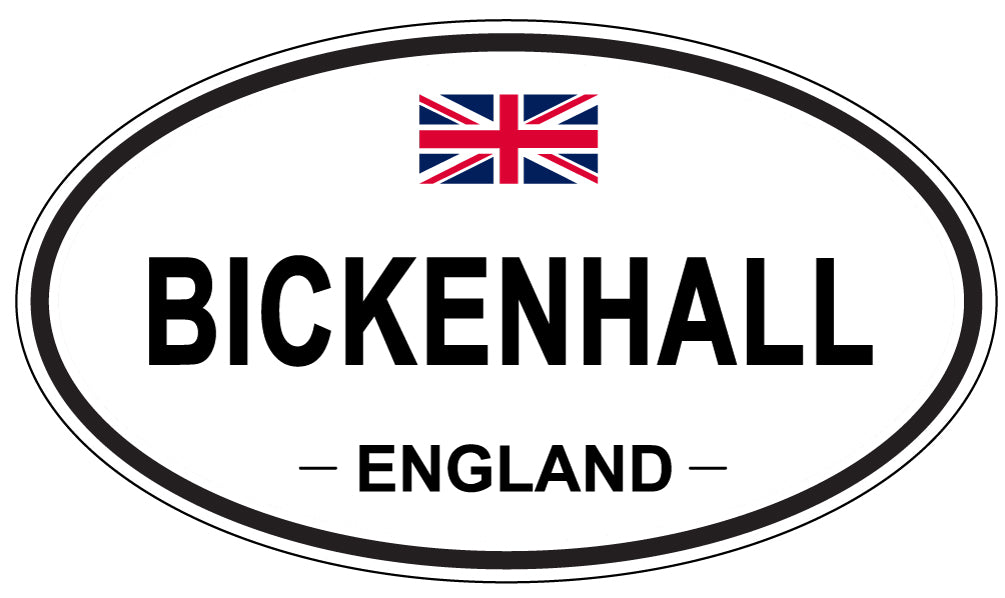 BICKENHALL, England - Oval Magnet