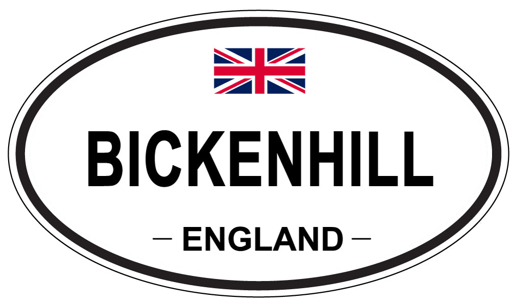 BICKENHILL, ENGLAND - Oval Sticker