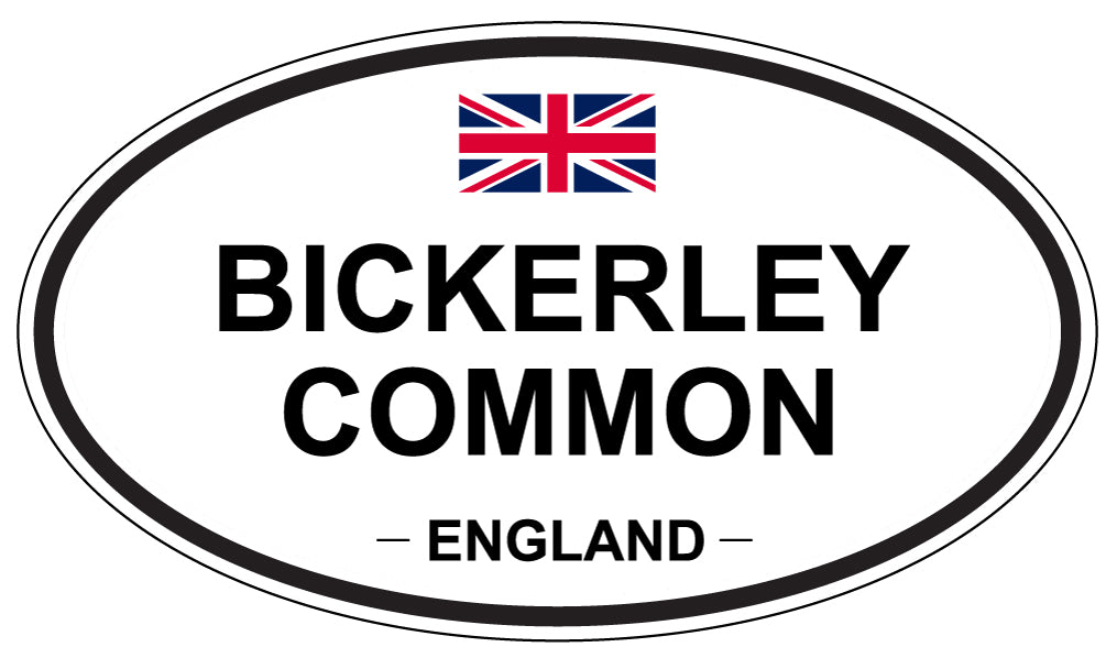BICKERLEY COMMON, England - Oval Magnet