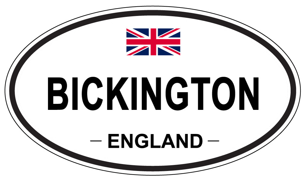 BICKINGTON, England - Oval Magnet