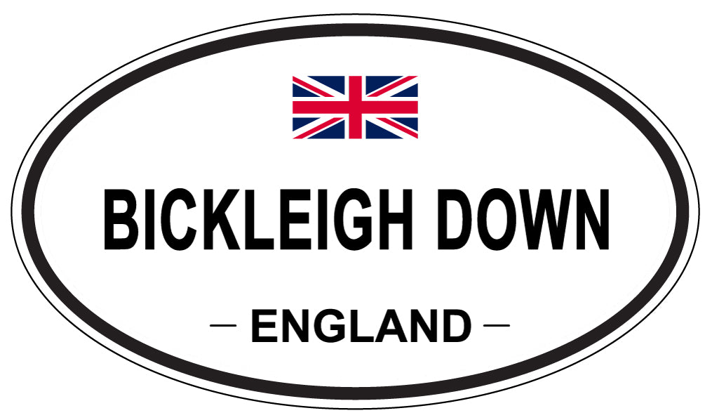 BICKLEIGH DOWN, England - Oval Magnet