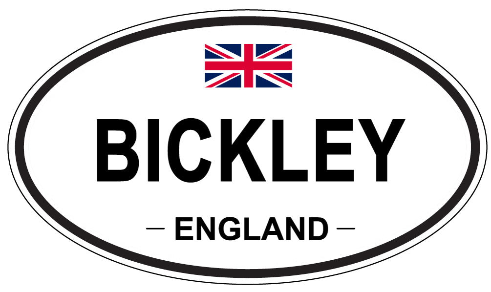 BICKLEY, ENGLAND - Oval Sticker