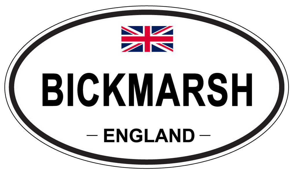 BICKMARSH, ENGLAND - Oval Sticker