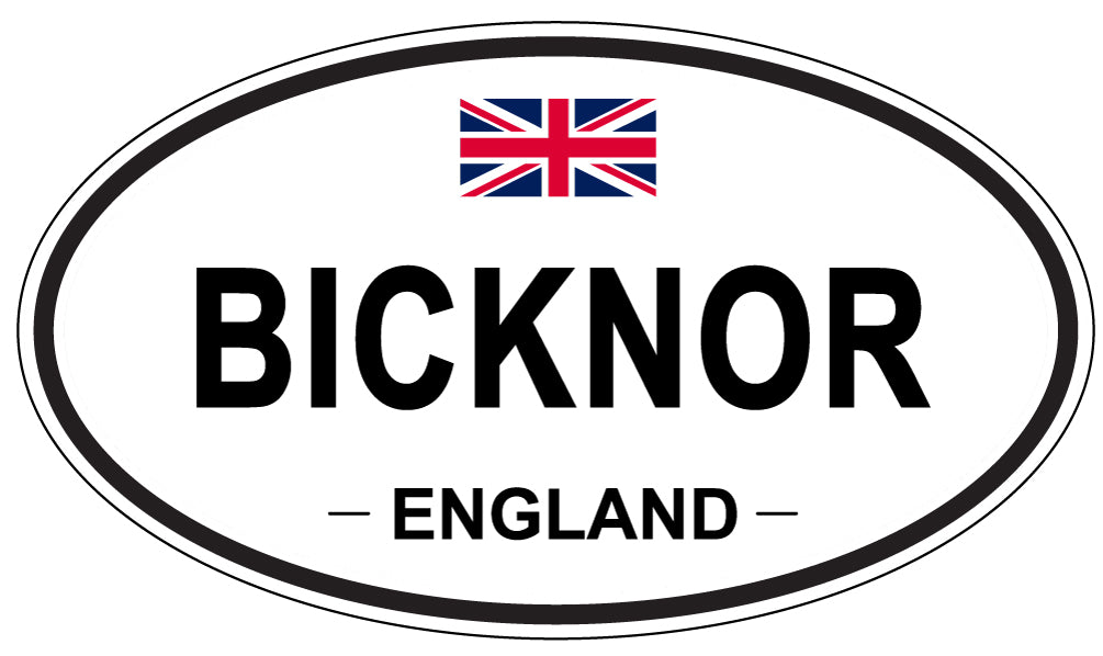 BICKNOR, England - Oval Magnet