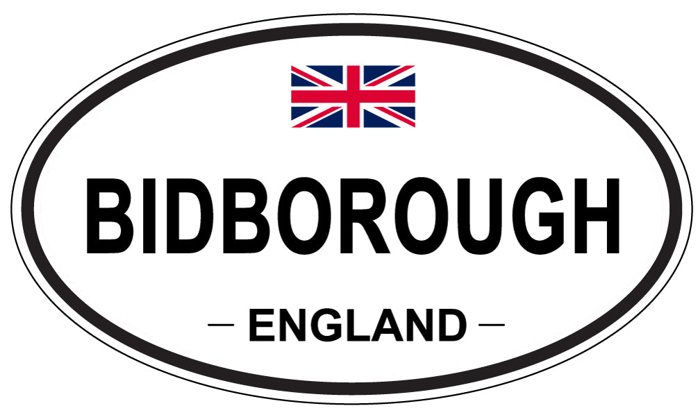BIDBOROUGH, ENGLAND - Oval Sticker