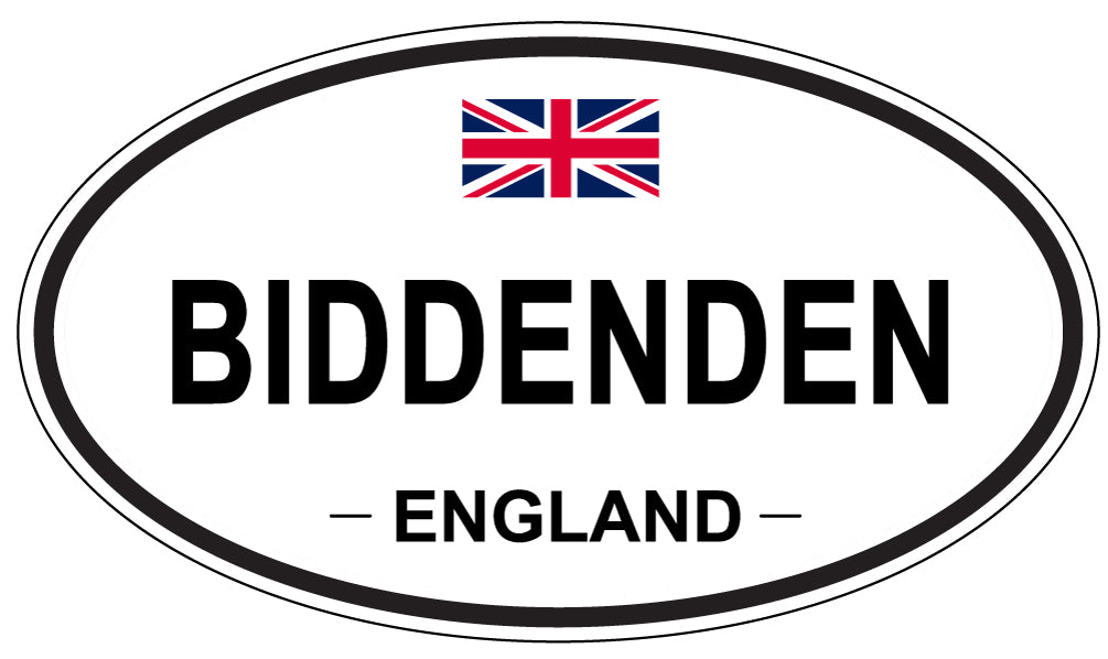 BIDDENDEN, ENGLAND - Oval Sticker