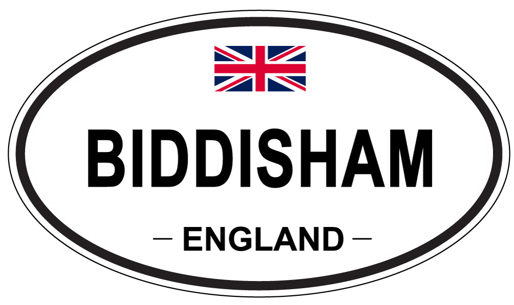 BIDDISHAM, ENGLAND - Oval Sticker