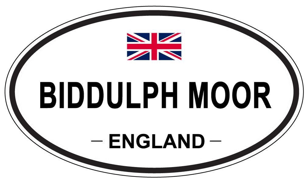 BIDDULPH MOOR, ENGLAND - Oval Sticker