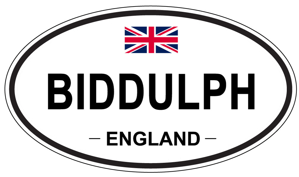BIDDULPH, England - Oval Magnet