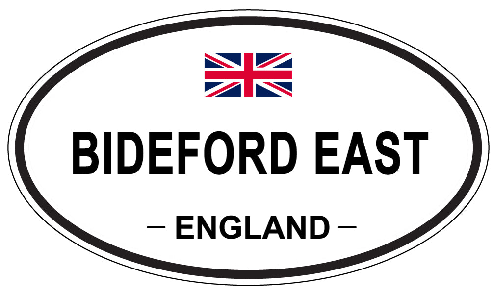 BIDEFORD EAST, ENGLAND - Oval Sticker