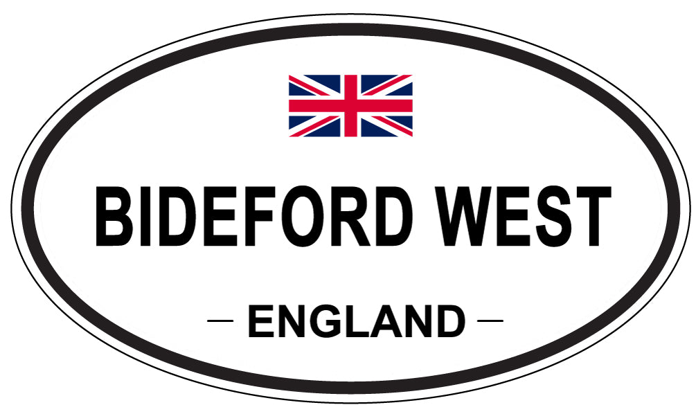 BIDEFORD WEST, ENGLAND - Oval Sticker