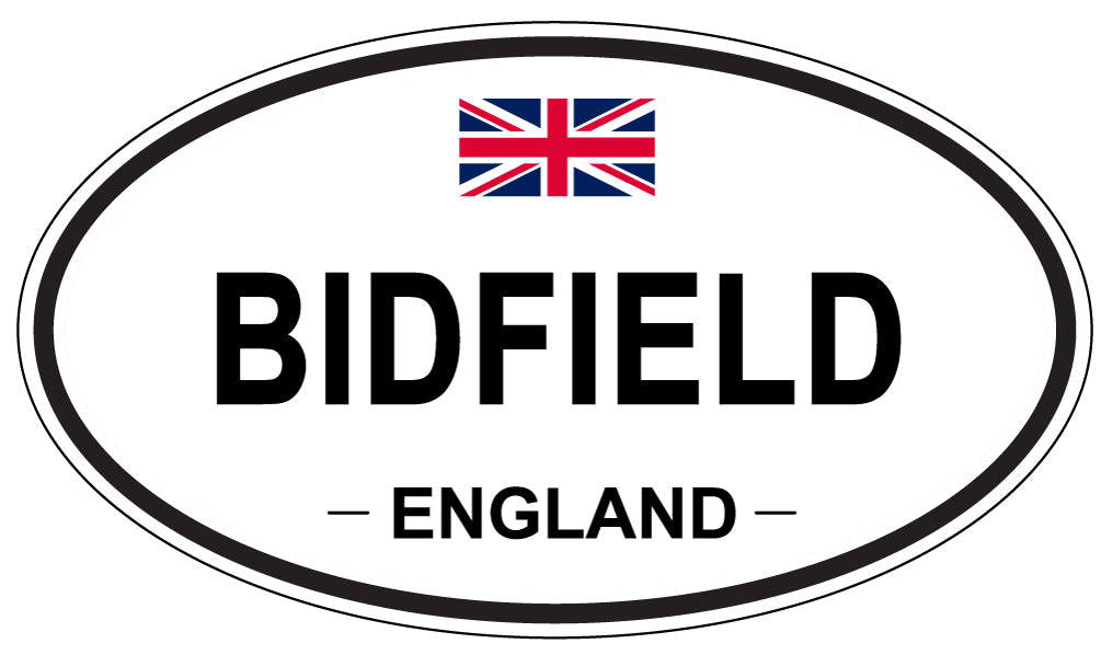 BIDFIELD, England - Oval Magnet