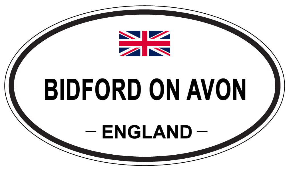 BIDFORD ON AVON, ENGLAND - Oval Sticker