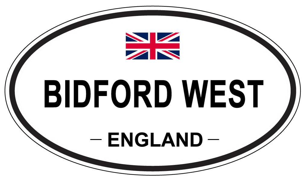BIDFORD WEST, England - Oval Magnet