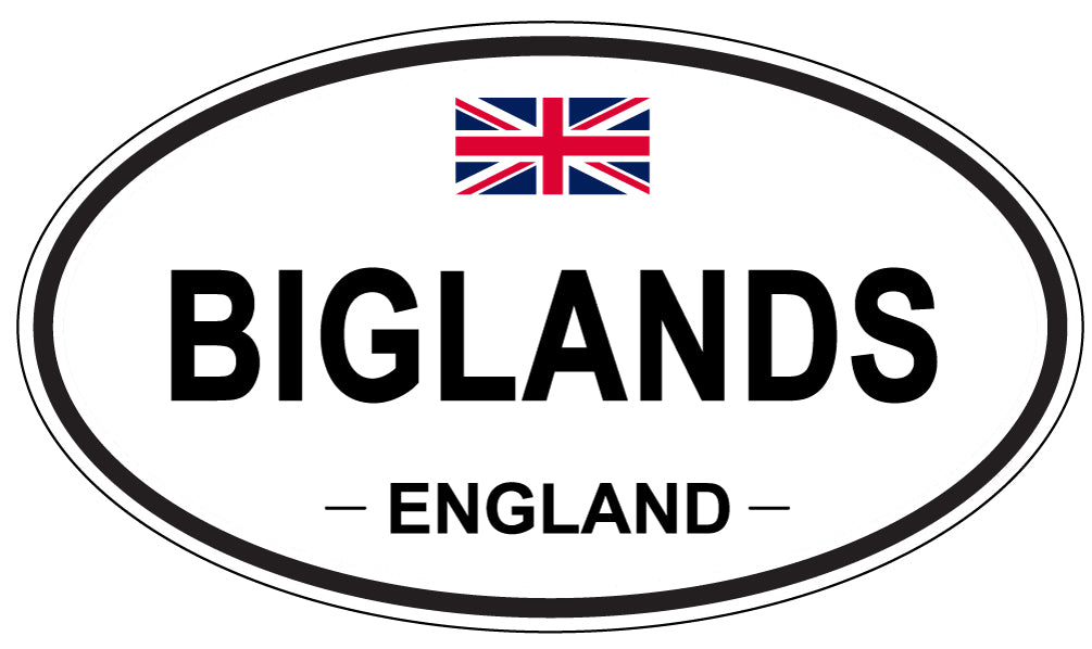 BIGLANDS, England - Oval Magnet