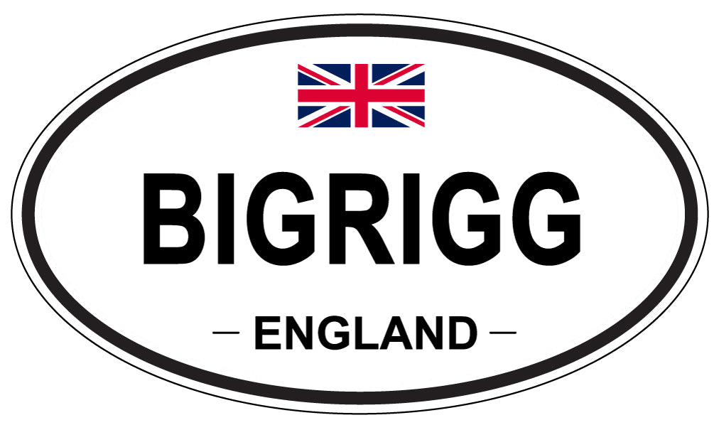 BIGRIGG, England - Oval Magnet