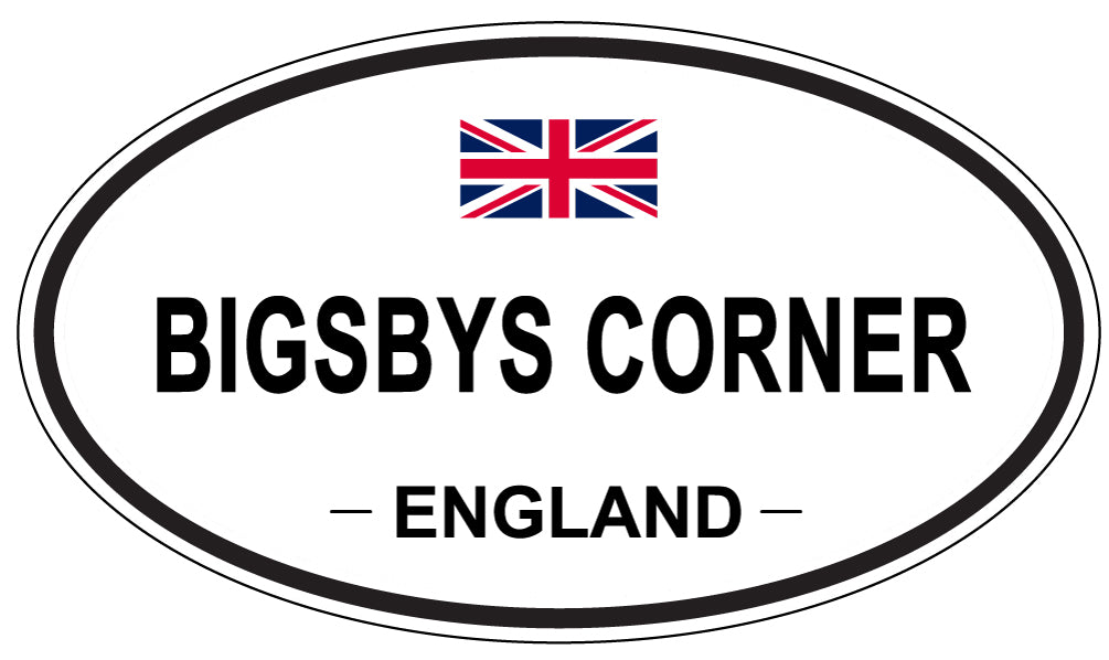 BIGSBYS CORNER, England - Oval Magnet