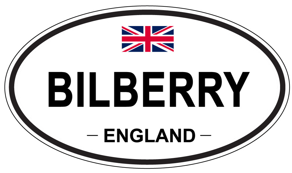 BILBERRY, ENGLAND - Oval Sticker