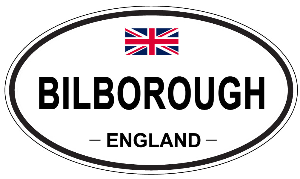 BILBOROUGH, ENGLAND - Oval Sticker