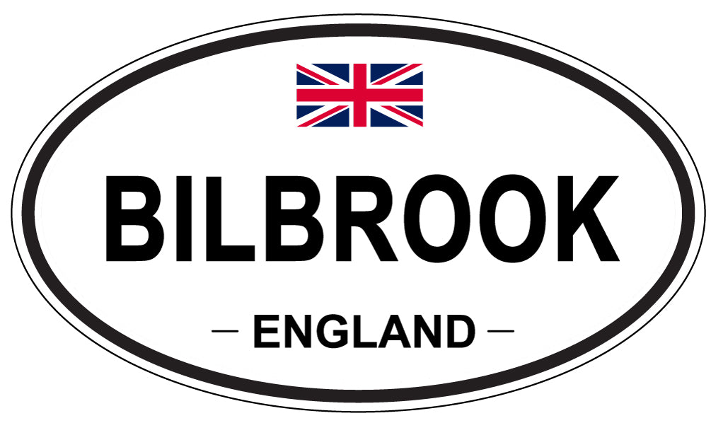 BILBROOK, ENGLAND - Oval Sticker