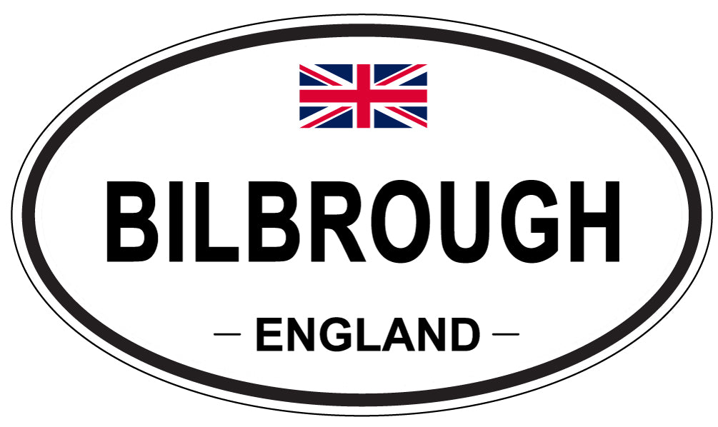 BILBROUGH, ENGLAND - Oval Sticker