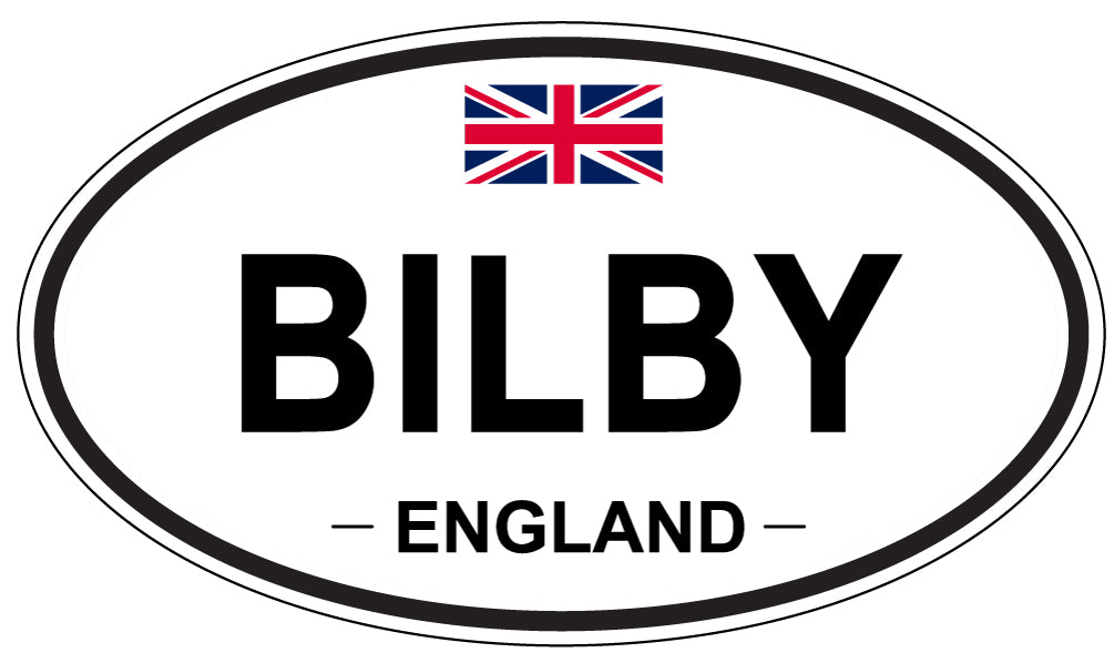 BILBY, ENGLAND - Oval Sticker