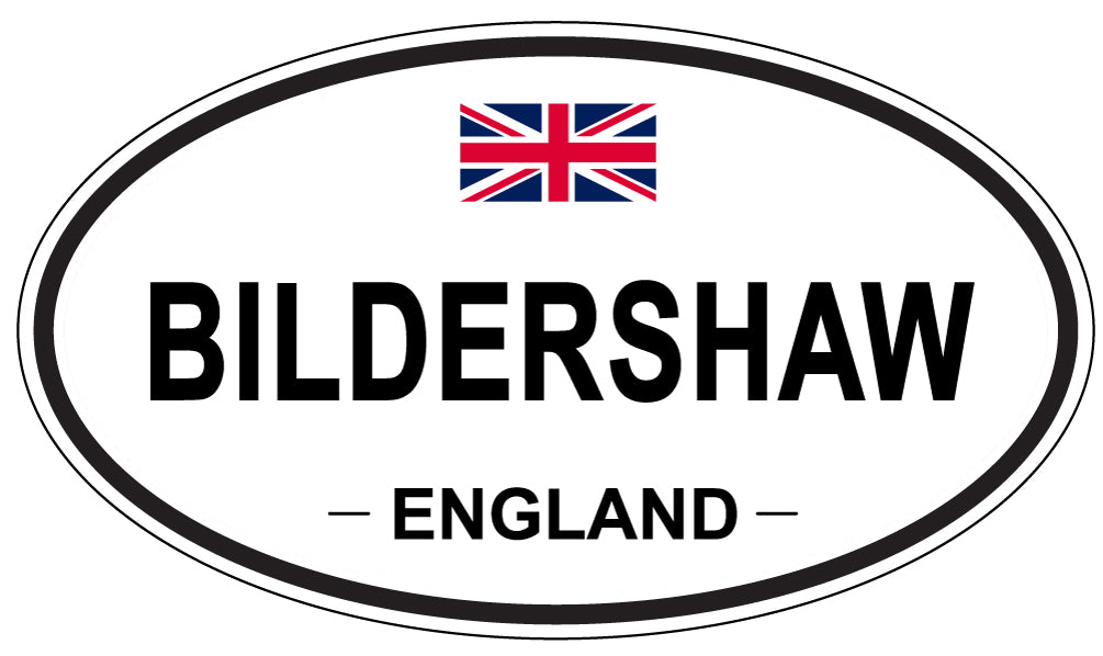 BILDERSHAW, ENGLAND - Oval Sticker